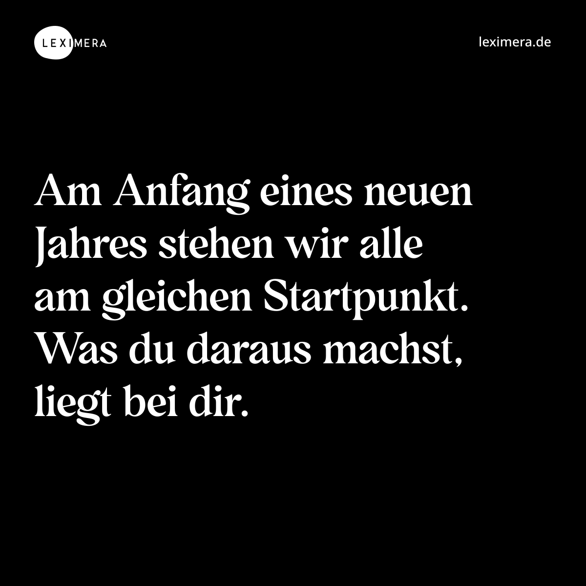 Gleicher Start, dein Weg