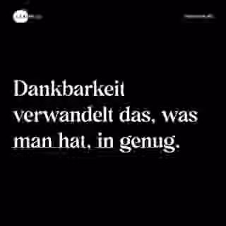Genug durch Dankbarkeit