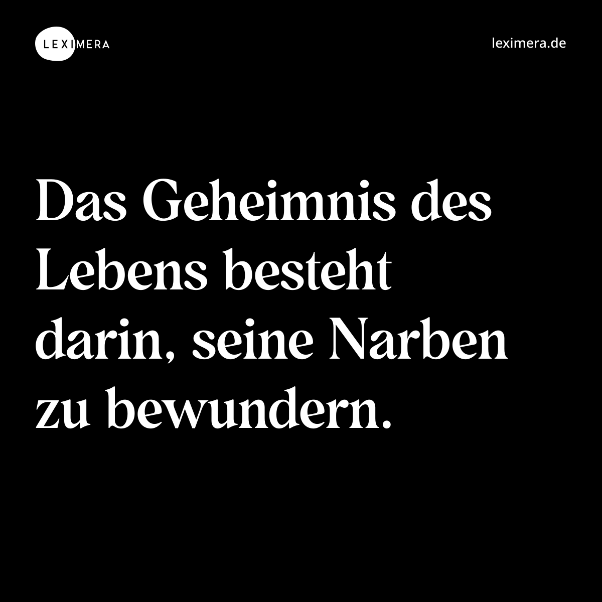 Oscar Wilde über Narben