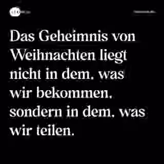 Teilen statt bekommen