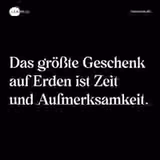 Zeit und Aufmerksamkeit als Geschenk