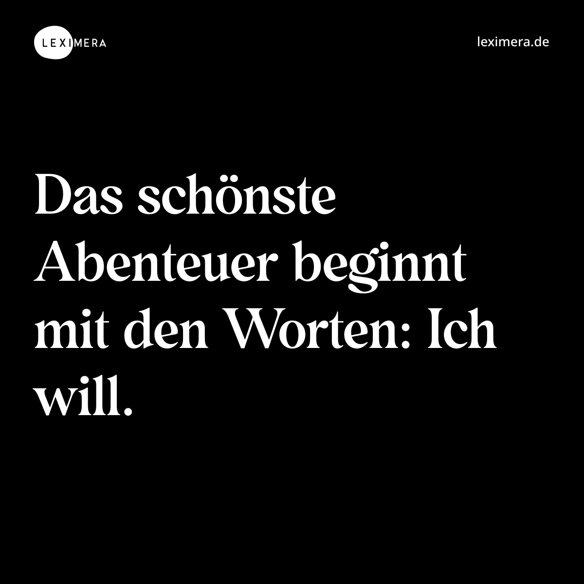 Das Abenteuer beginnt