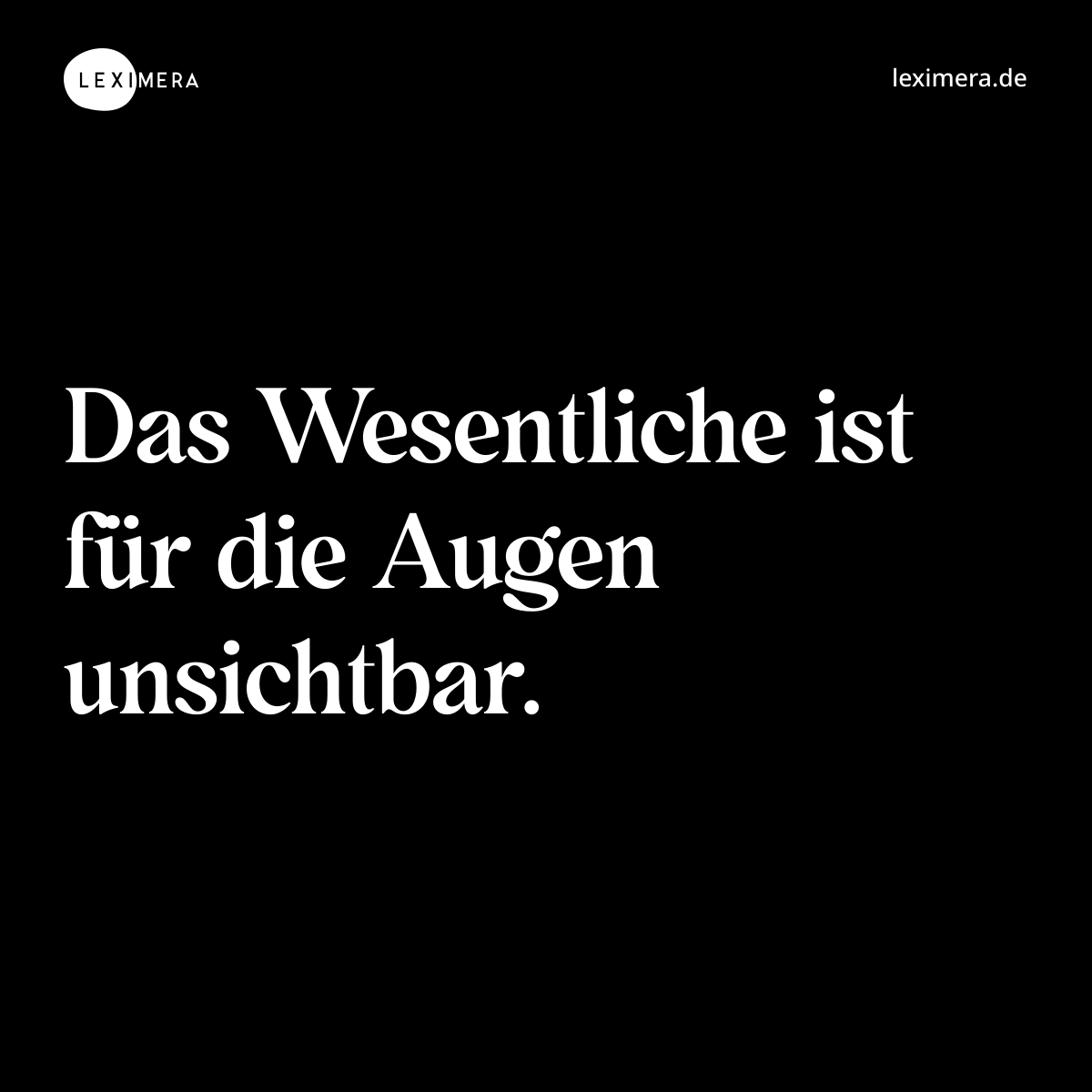 Unsichtbar und wesentlich