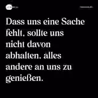Dankbarkeit für das, was wir haben