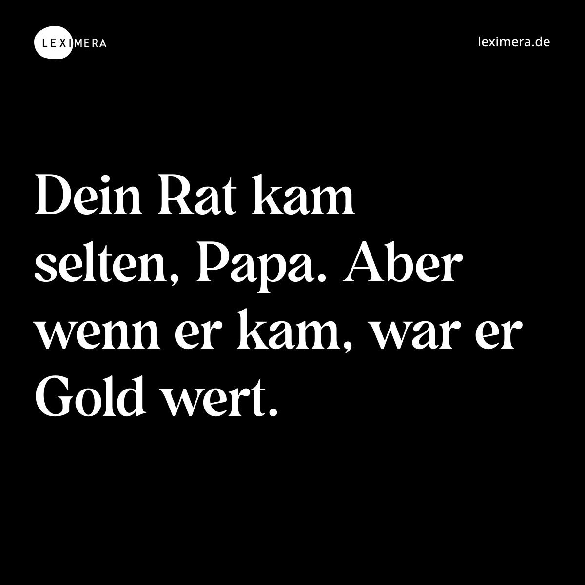 Papas goldener Rat