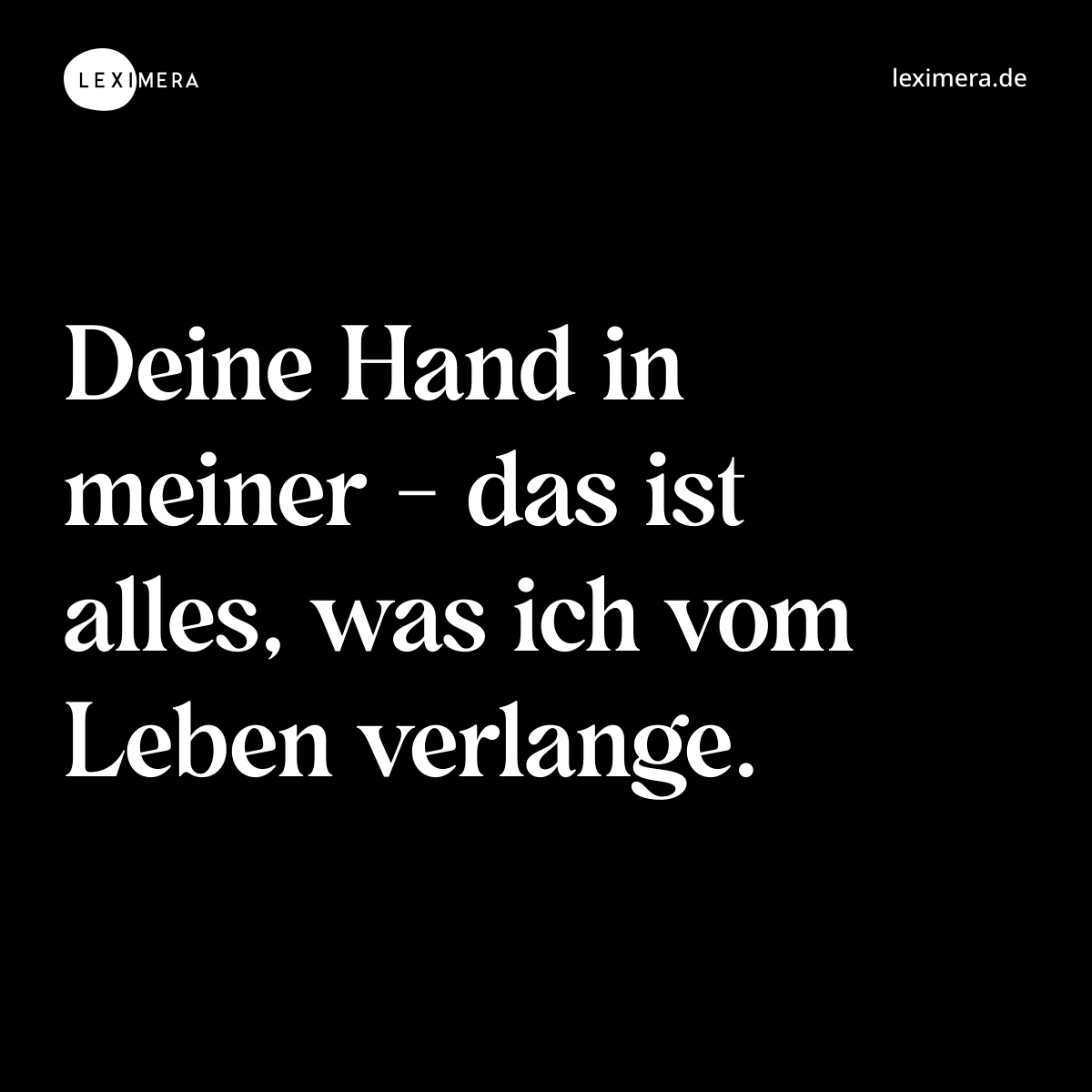 Deine Hand in meiner