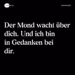 Mond wacht und ich denke an dich