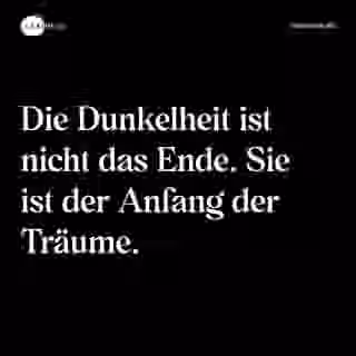 Dunkelheit als Anfang der Träume