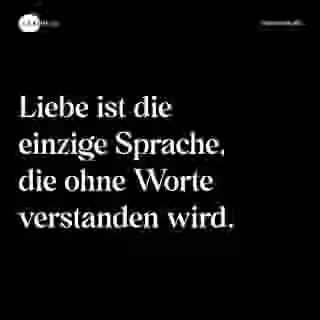 Liebe ist die einzige Sprache, die ohne Worte verstanden wird. - Spruch Bild