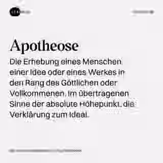 Apotheose - Visualisierung