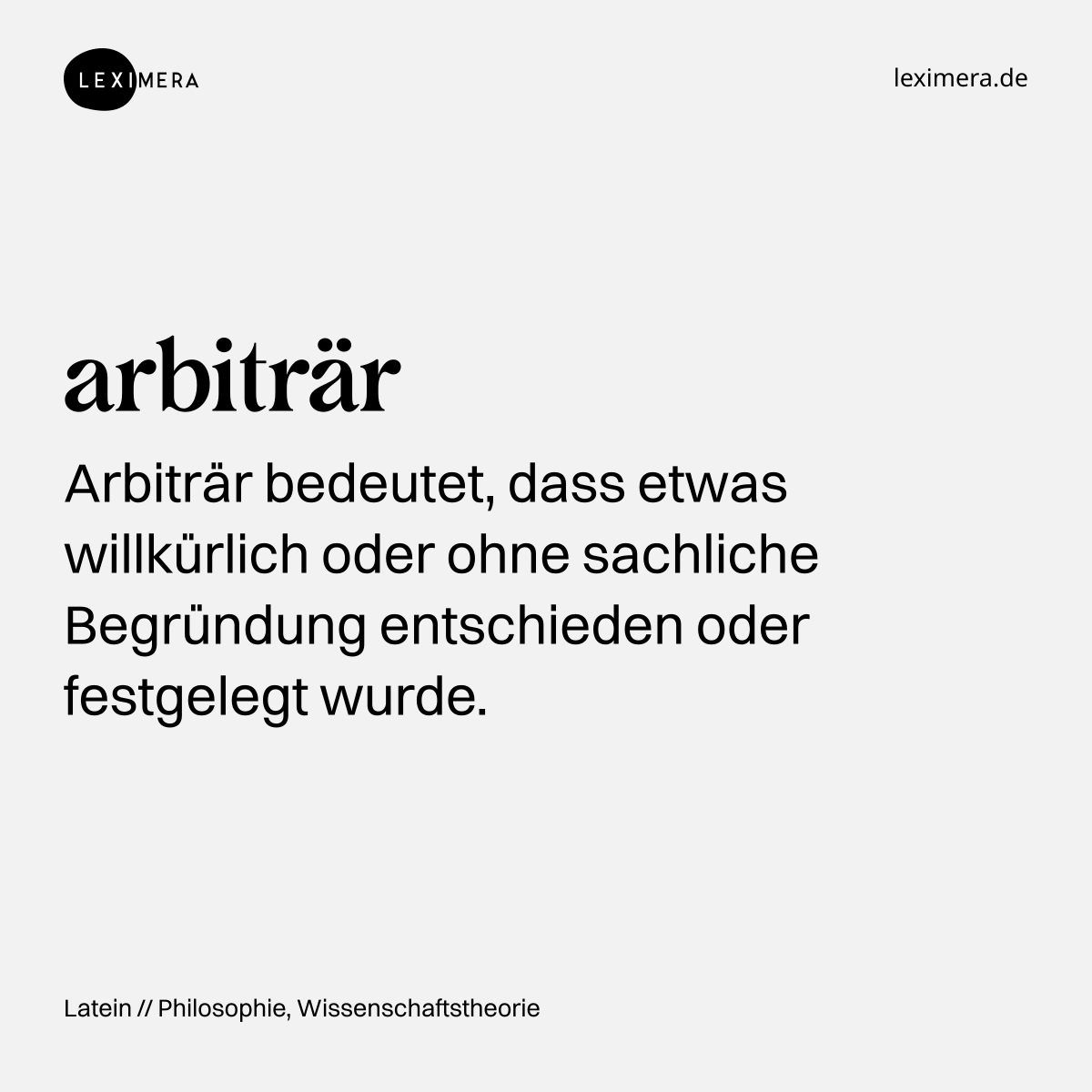 arbiträr - Wort Bild