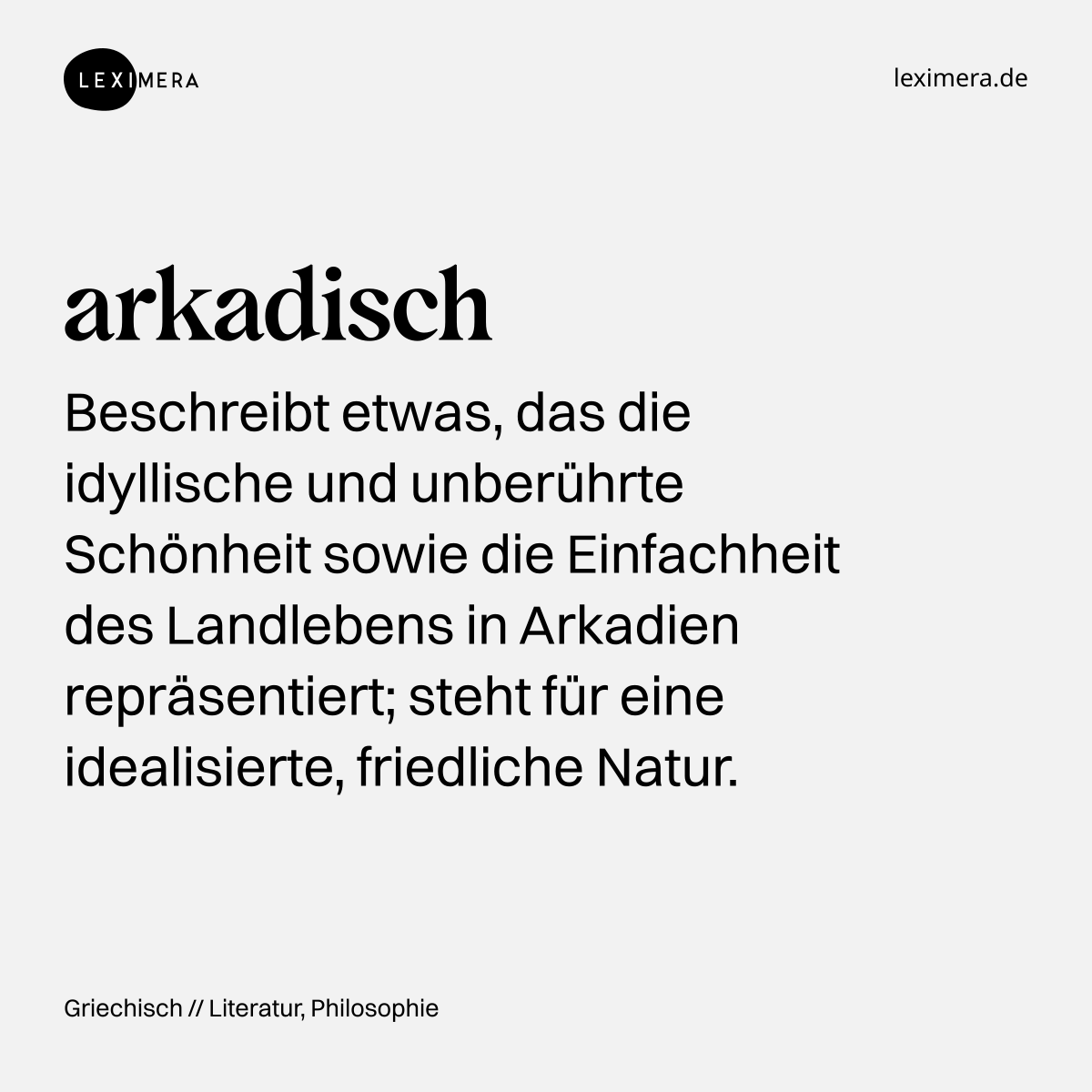 arkadisch - Visualisierung