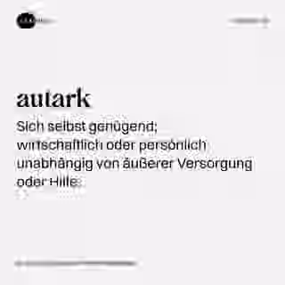 autark - Visualisierung
