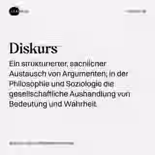 Diskurs - Wort Bild