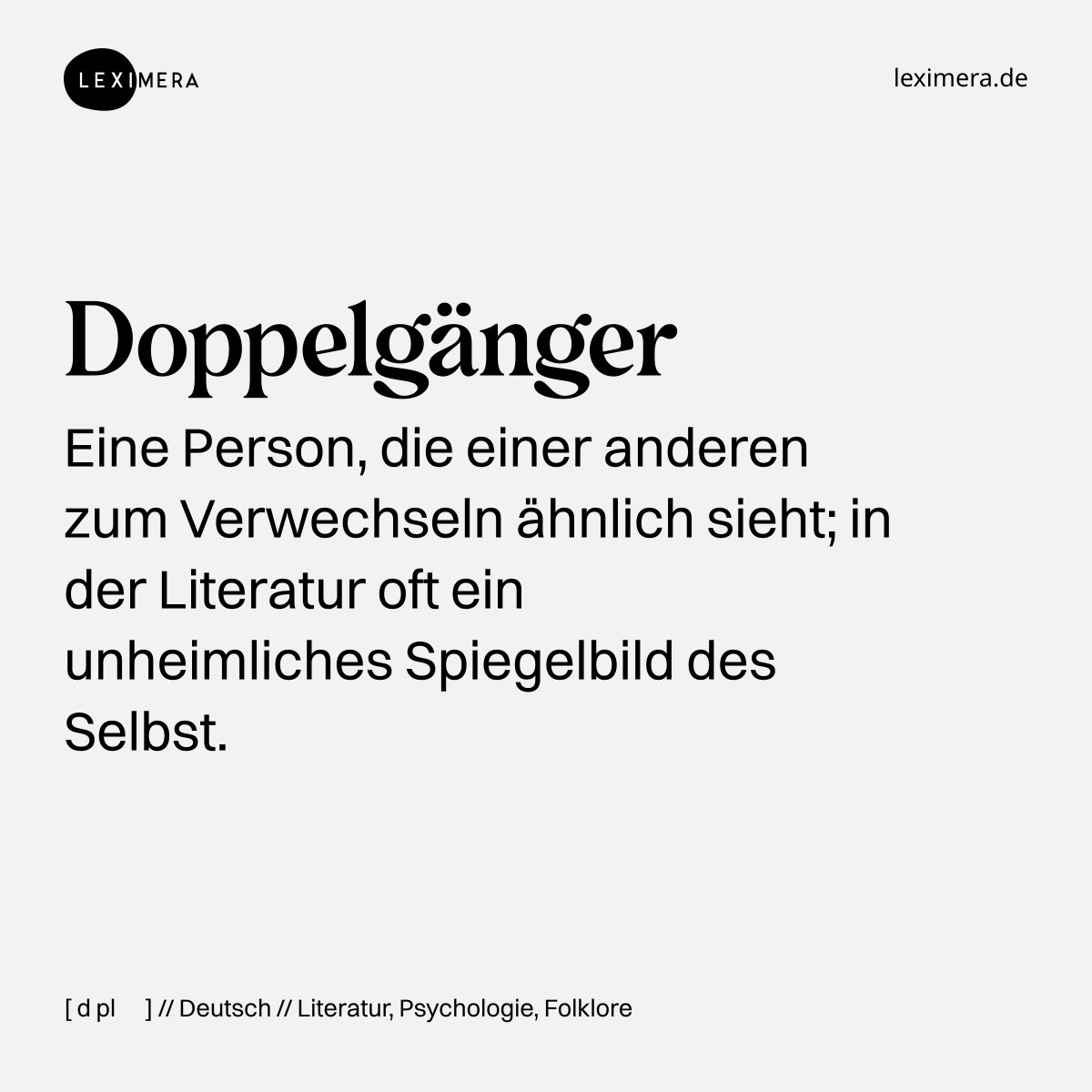 Doppelgänger - Visualisierung