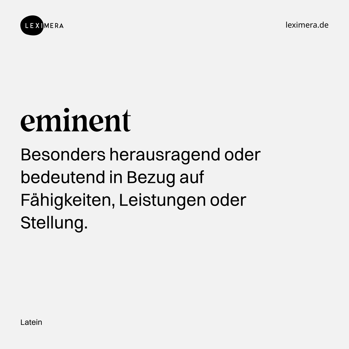 eminent - Visualisierung