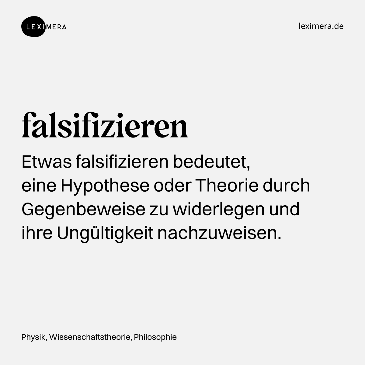 falsifizieren - Wort Bild