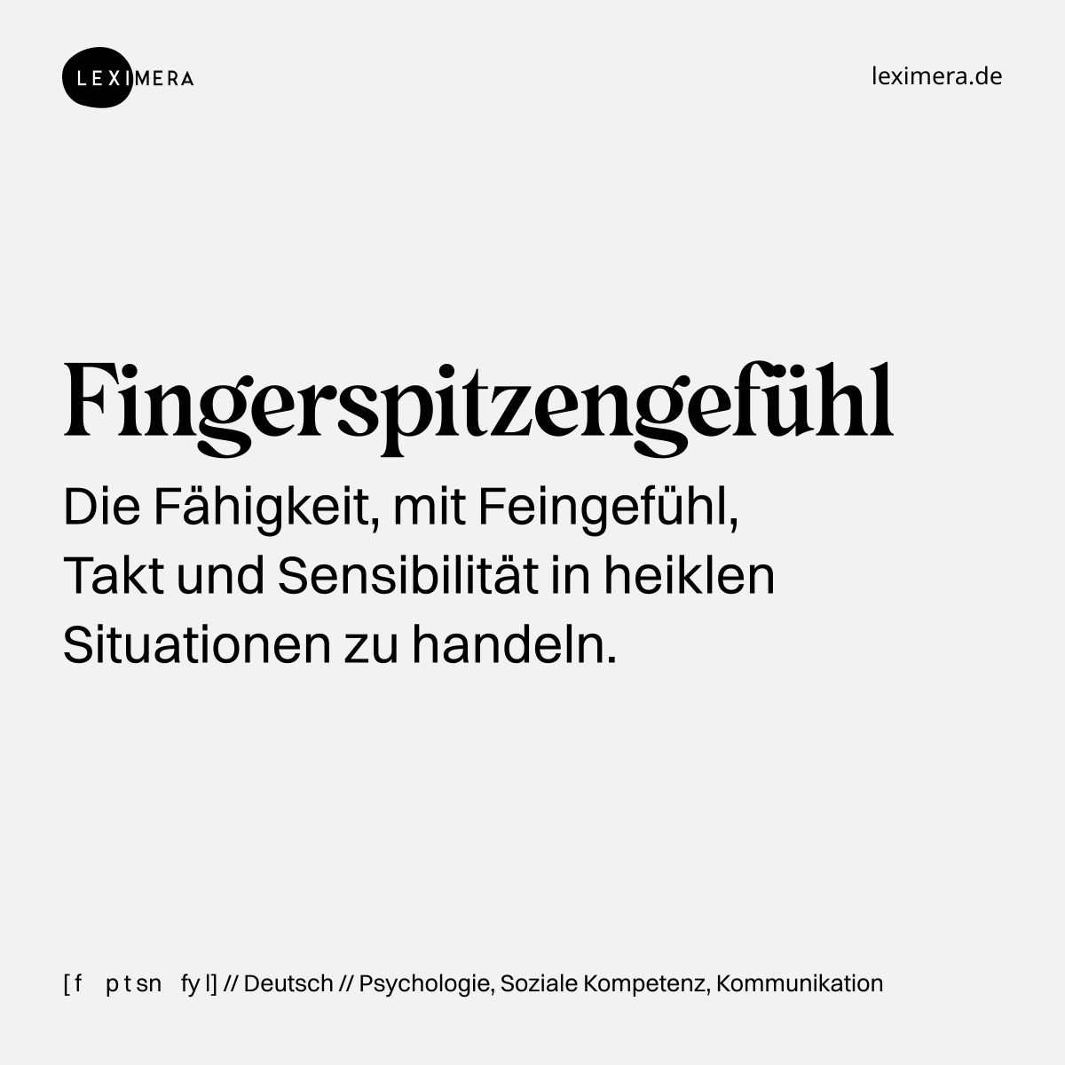 Fingerspitzengefühl - Visualisierung