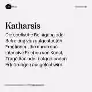 Katharsis - Wort Bild