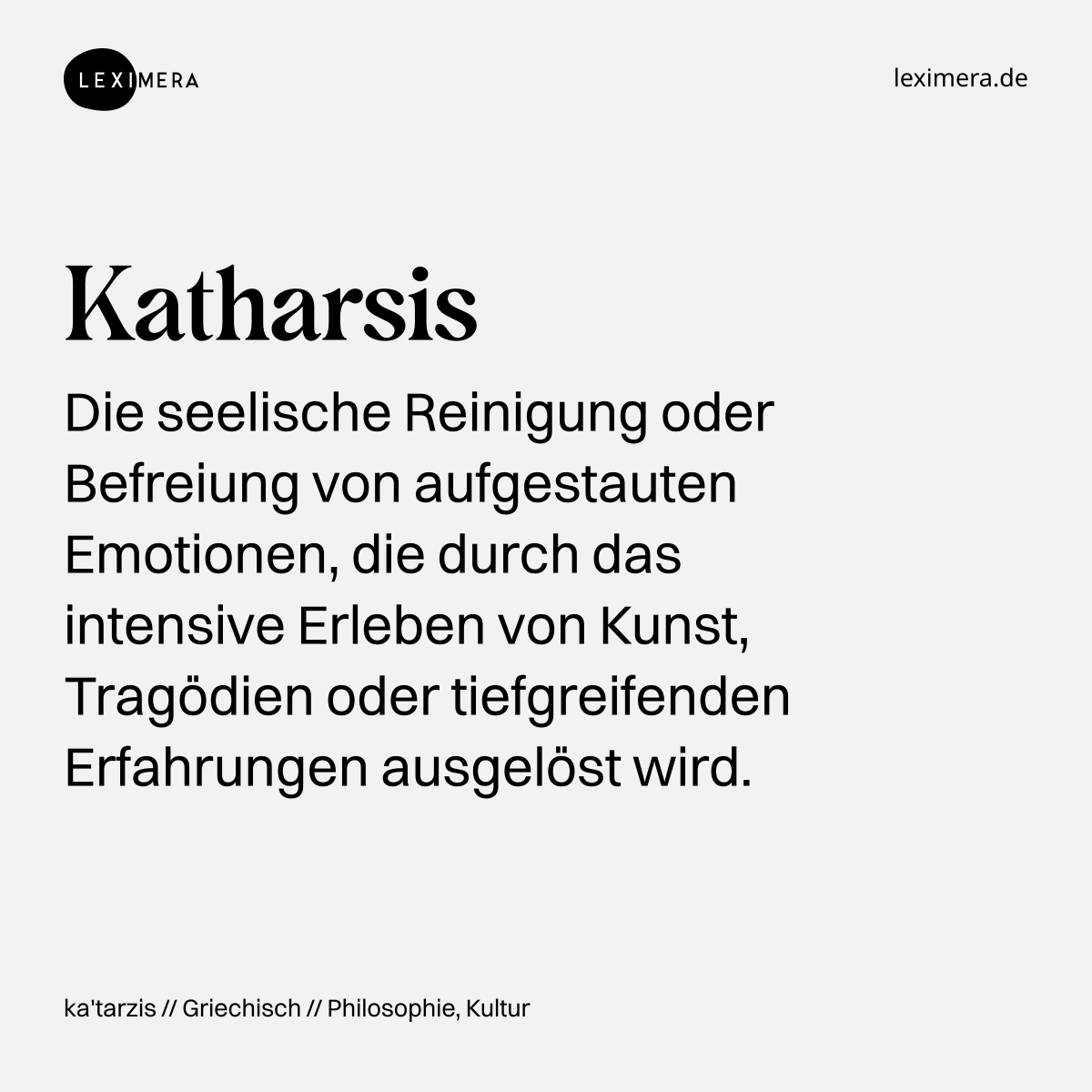 Katharsis - Wort Bild