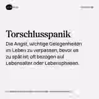 Torschlusspanik - Wort Bild