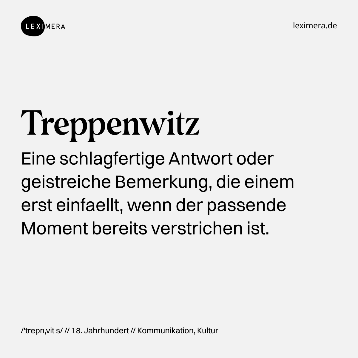 Treppenwitz - Wort Bild