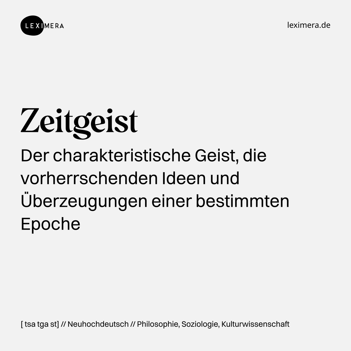 Zeitgeist - Wort Bild