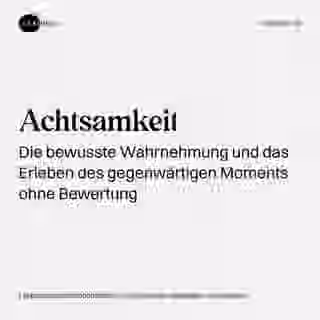 Achtsamkeit - Wort Bild